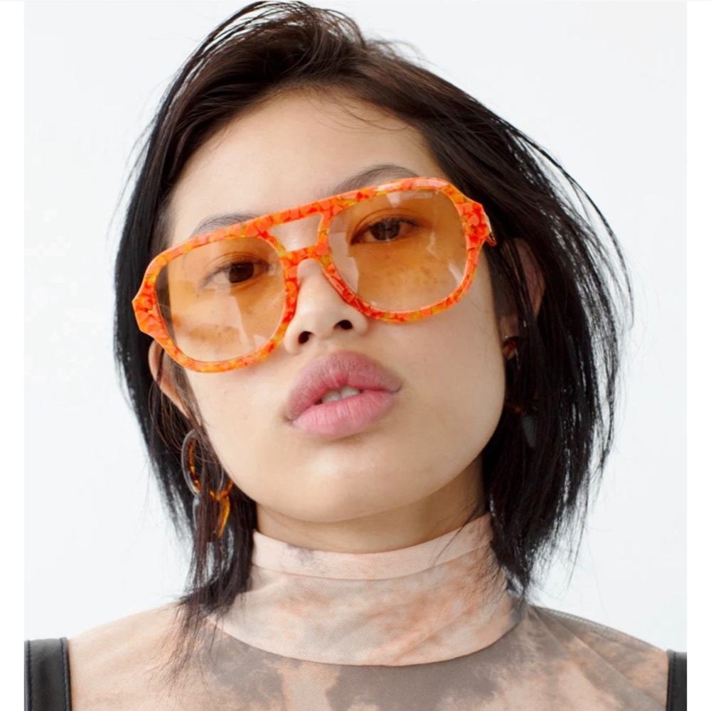 Poppy Lissiman Jimbo Funky Orange Sunglasses